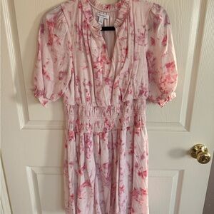 Nine West Pink Tie-Dye Blouse